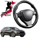 Black Samurai Segmented Steering Wheel Cover for Infiniti QX30 2016 - 2020-1