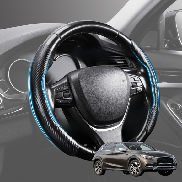 Segmented Steering Wheel Cover for Infiniti QX30 2016 - 2020 - Universal Size