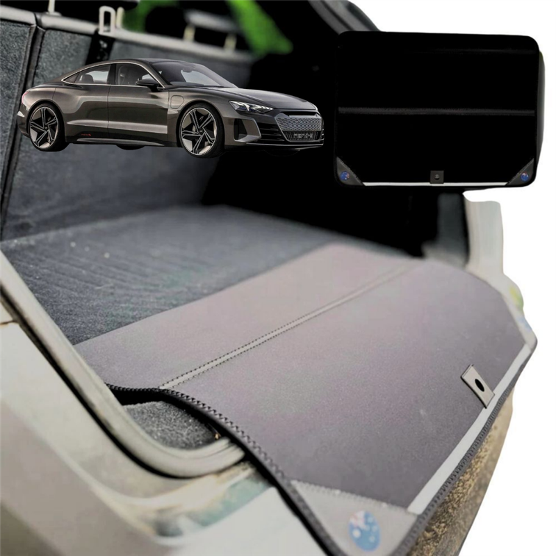Rear Cargo Boot Bumper Protector for Audi e-tron 2018 - Current (GT) - Standard (72 x 55) - Black