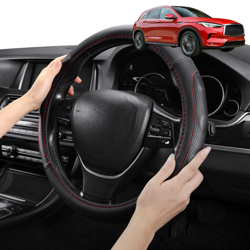 Steering Wheel Cover Pro Extra Layer for Infiniti QX50 2018 - Current - Breathable & Anti-Slip - Circle 38 cm