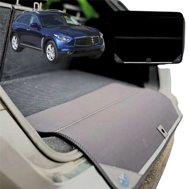 Rear Cargo Boot Bumper Protector for Infiniti QX70 2013 - 2018 S51 - XL (98 x 55) - Black