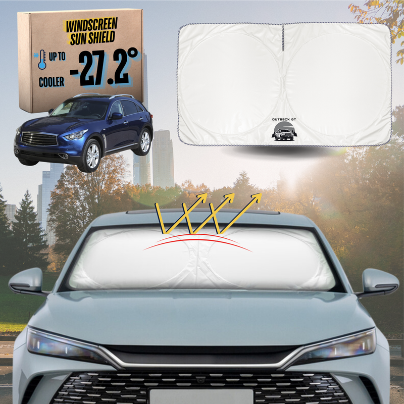 Front Windscreen Sun Shade for Infiniti QX70 2013 - 2018 S51 - Standard 150 x 85 cm