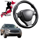 Black Samurai Segmented Steering Wheel Cover for Infiniti QX70 2014 - 2020-1