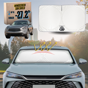 Front Windscreen Sun Shade for Infiniti QX70 2014 - 2020 - Standard 150 x 85 cm