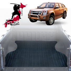 Black Samurai UTE Tub Mat Tray Liner for Isuzu D-Max Crew Cab 2008 - 2011