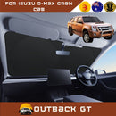 Front Windscreen Sun Shade for Isuzu D-Max Crew Cab 2008 - 2011 - Standard 150 x 85 cm - Black-1