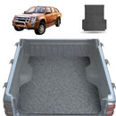 Honeycomb UTE Tub Mat Tray Liner for Isuzu D-Max Crew Cab 2008 - 2011 (With Spray On Liner or No Liner) - Black & Grey-10