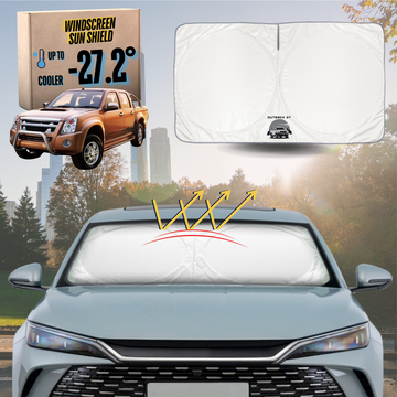 Front Windscreen Sun Shade for Isuzu D-Max Crew Cab 2008 - 2011 - Standard 150 x 85 cm