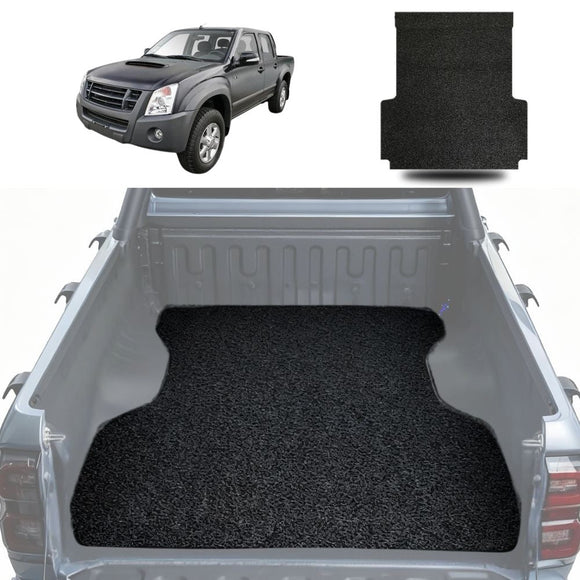 Honeycomb UTE Tub Mat Tray Liner for Isuzu D-Max Crew Cab 2011 - 2020 (RT50/85) (With Spray On Liner or No Liner) - Black & Grey