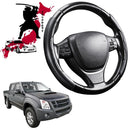 Black Samurai Segmented Steering Wheel Cover for Isuzu D-Max Crew Cab 2011 - 2020 (RT50/85)-1