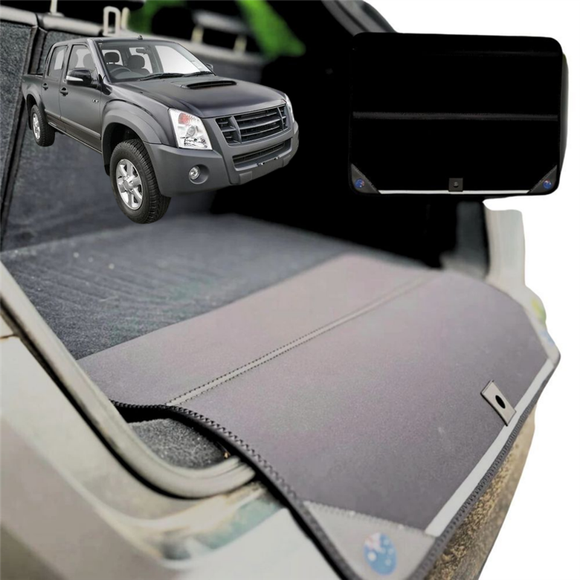 Rear Cargo Boot Bumper Protector for Isuzu D-Max Crew Cab 2011 - 2020 (RT50/85) - Standard (72 x 55) - Black