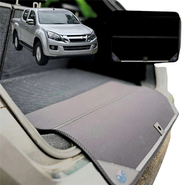 Rear Cargo Boot Bumper Protector for Isuzu D-Max Crew Cab 2012 - 2018 - Standard (72 x 55) - Black