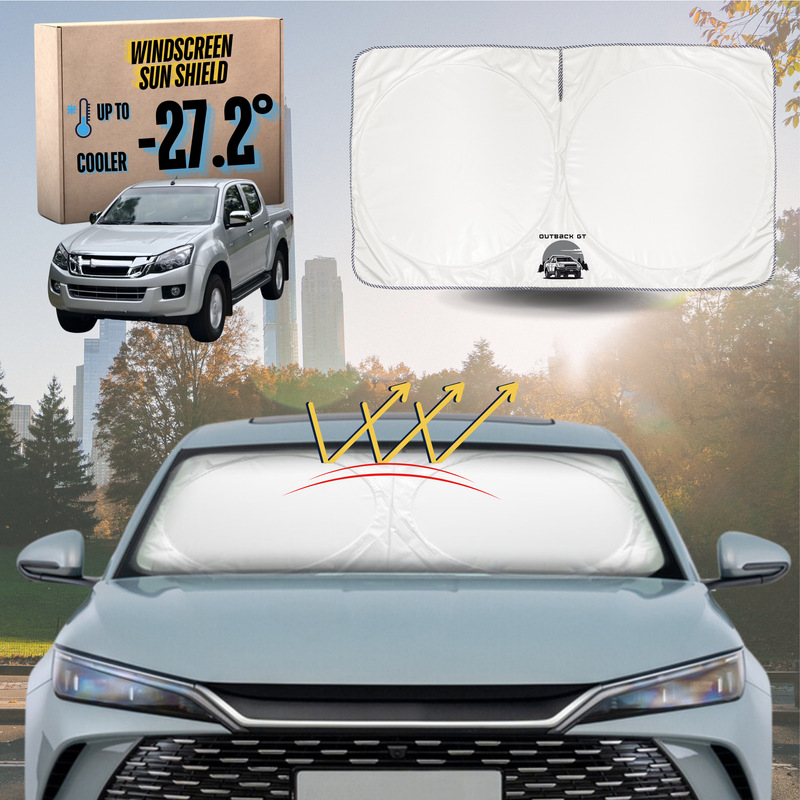 Front Windscreen Sun Shade for Isuzu D-Max Crew Cab 2012 - 2018 - Standard 150 x 85 cm