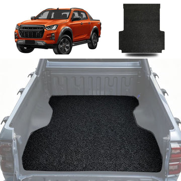 Honeycomb UTE Tub Mat Tray Liner for Isuzu D-Max Crew Cab 2020 - Current RG - Black & Grey