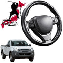 Black Samurai Segmented Steering Wheel Cover for Isuzu D-Max Single Cab 2012 - 2020 RT-1
