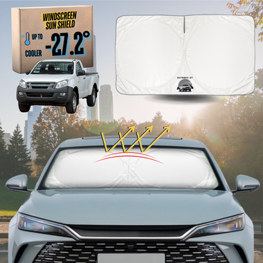 Front Windscreen Sun Shade for Isuzu D-Max Single Cab 2012 - 2020 RT - Standard 150 x 85 cm