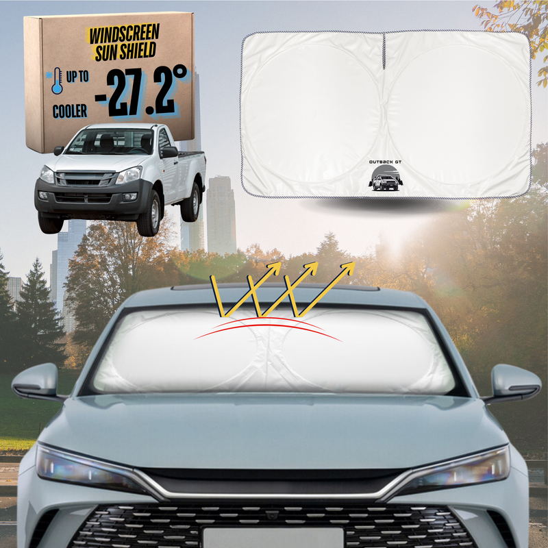 Front Windscreen Sun Shade for Isuzu D-Max Single Cab 2012 - 2020 RT - Standard 150 x 85 cm