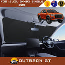 Front Windscreen Sun Shade for Isuzu D-Max Single Cab 2020 - Current RG - Standard 150 x 85 cm - Black-1