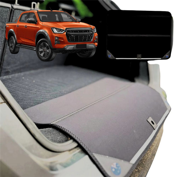 Rear Cargo Boot Bumper Protector for Isuzu D-Max Single Cab 2020 - Current RG - Standard (72 x 55) - Black