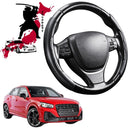 Black Samurai Segmented Steering Wheel Cover for Audi Q2 SQ2 2016 - Current GA-1