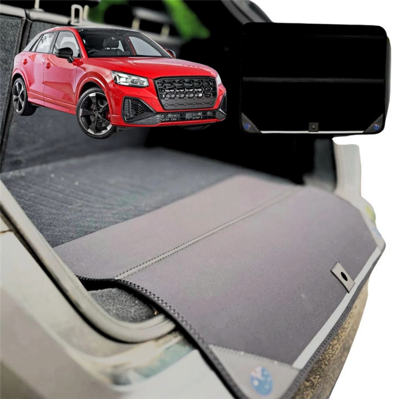 Rear Cargo Boot Bumper Protector for Audi Q2 SQ2 2016 - Current GA - XL (98 x 55) - Black