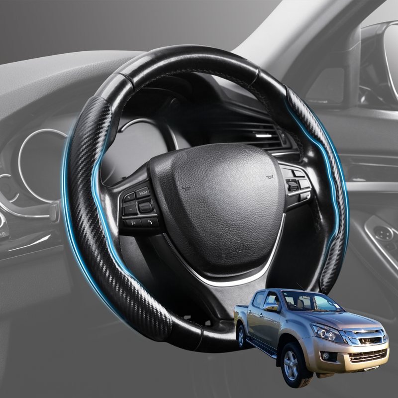 Segmented Steering Wheel Cover for Isuzu D-Max Space Cab 2013 - 2020 RT - Universal Size