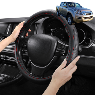 Steering Wheel Cover Pro Extra Layer for Isuzu D-Max Space Cab 2013-2020 RT - Breathable & Anti-Slip - Circle 38 cm