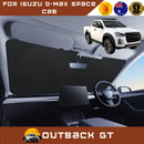 Front Windscreen Sun Shade for Isuzu D-Max Space Cab 2020 - Current - Standard 150 x 85 cm - Black-1