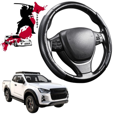 Black Samurai Segmented Steering Wheel Cover for Isuzu D-Max Space Cab 2020 - Current