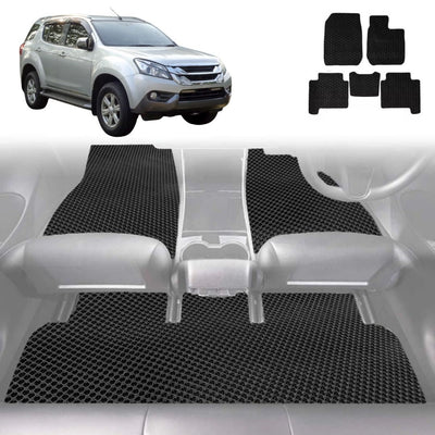 6D Diamond Car Floor Mats for Isuzu MU-X 2013 - 2020 RF - Custom-Fit Carpet Liner