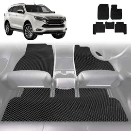 6D Diamond Car Floor Mats for Isuzu MU-X 2021 - Current RJ - Custom-Fit Carpet Liner