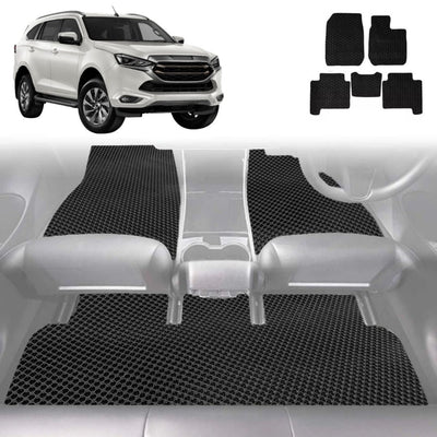 6D Diamond Car Floor Mats for Isuzu MU-X 2021 - Current RJ - Custom-Fit Carpet Liner