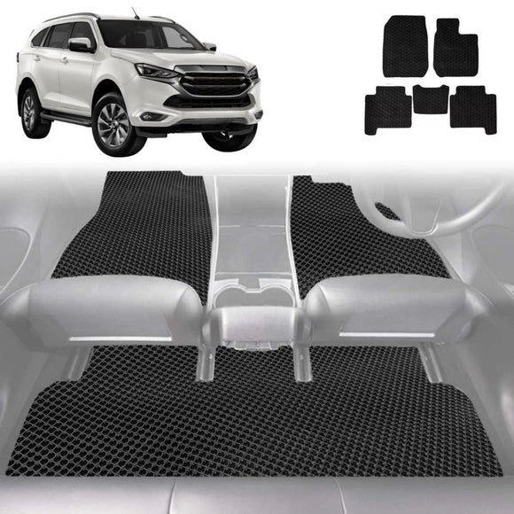 6D Diamond Car Floor Mats for Isuzu MU-X 2021 - Current RJ - Custom-Fit Carpet Liner