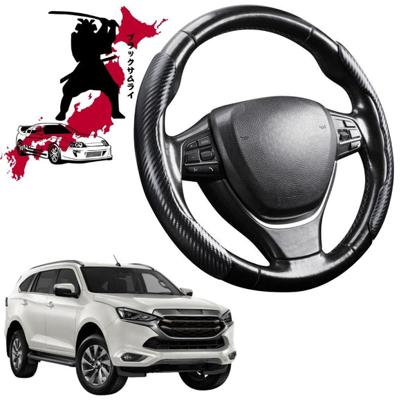 Black Samurai Segmented Steering Wheel Cover for Isuzu MU-X 2021 - Current RJ