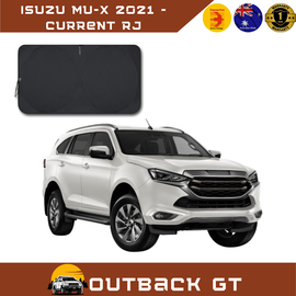 Front Windscreen Sun Shade for Isuzu MU-X 2021 - Current RJ - Standard 150 x 85 cm - Black