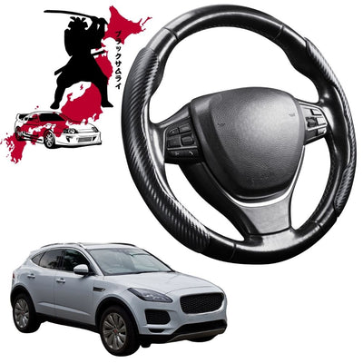 Black Samurai Segmented Steering Wheel Cover for Jaguar E-PACE 2017 - Current X540