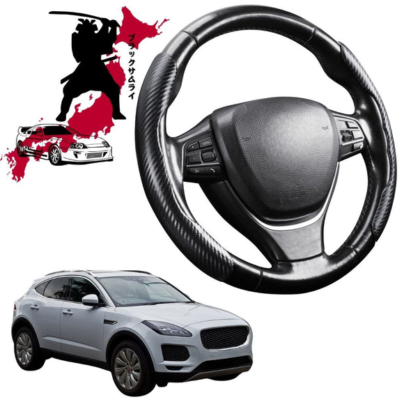Black Samurai Segmented Steering Wheel Cover for Jaguar E-PACE 2017 - Current X540