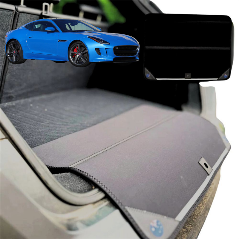 Rear Cargo Boot Bumper Protector for Jaguar F-TYPE 2013 - Current (X152) - Standard (72 x 55) - Black