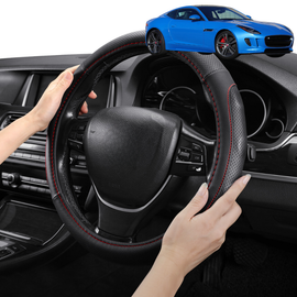 Steering Wheel Cover Pro Extra Layer for Jaguar F-Type 2013 - Current (X152) - Breathable & Anti-Slip - Circle 38 cm