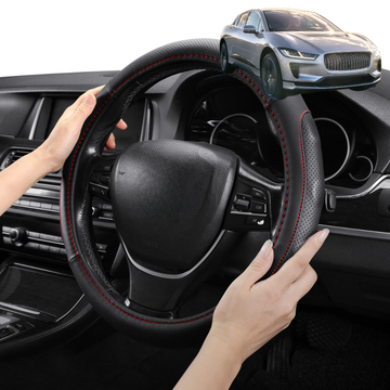 Steering Wheel Cover Pro Extra Layer for Jaguar I-PACE 2018 - Current X590 - Breathable & Anti-Slip - Circle 38 cm