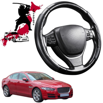 Black Samurai Segmented Steering Wheel Cover for Jaguar XE 2015 - Current (X760)