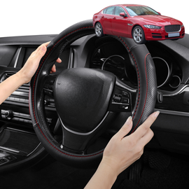 Steering Wheel Cover Pro Extra Layer for Jaguar XE 2015 - Current (X760) - Breathable & Anti-Slip - Circle 38 cm