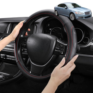 Steering Wheel Cover Pro Extra Layer for Jaguar XF 2007-2015 (X250) - Breathable & Anti-Slip - Circle 38 cm