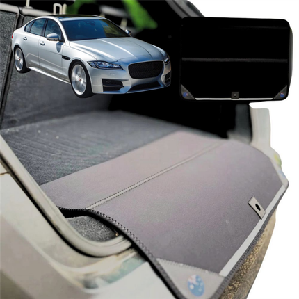 Rear Cargo Boot Bumper Protector for Jaguar XF 2016 - Current (X260) - Standard (72 x 55) - Black