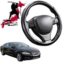 Black Samurai Segmented Steering Wheel Cover for Jaguar XJ 2010 - 2021 Standard Wheel-1