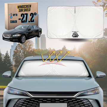 Front Windscreen Sun Shade for Jaguar XJ 2010 - 2021 Standard Wheel - Standard 150 x 85 cm