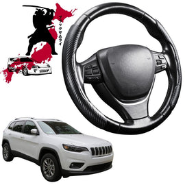 Black Samurai Segmented Steering Wheel Cover for Jeep Cherokee 2014 - Current (KL)