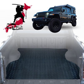Black Samurai UTE Tub Mat Tray Liner for Jeep Gladiator 2020 - Current JT (With Spray On Liner or No Liner) - Black