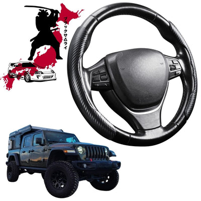 Black Samurai Segmented Steering Wheel Cover for Jeep Gladiator 2020 - Current JT