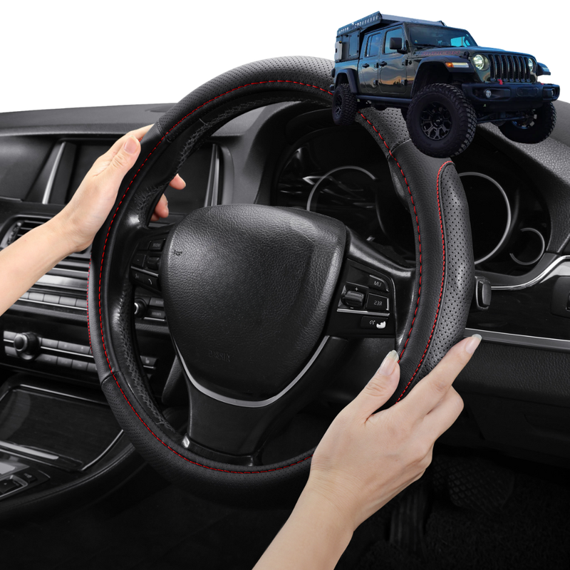 Steering Wheel Cover Pro Extra Layer for Jeep Gladiator 2020 - Current JT - Breathable & Anti-Slip - Circle 38 cm